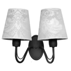 Malbo Candle Wall Lamp Black, Grey 32cm