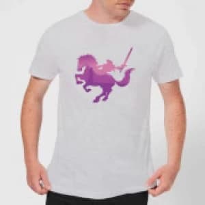Nintendo The Legend Of Zelda Silhouette Mens Light Grey T-Shirt - L - Light Grey