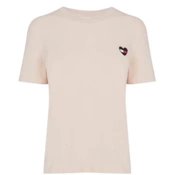 Tommy Jeans Homespun T Shirt - Smooth Stone
