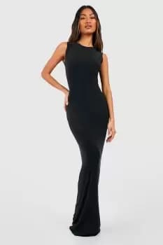 Premium Heavy Weight Slinky Sleeveless Maxi Dress