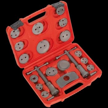 Sealey 18 Piece Brake Piston Wind Back Tool Kit