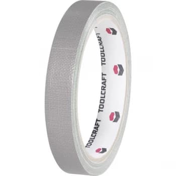 Toolcraft 403959 Fabric Adhesive Tape 10 m x 15mm - Grey
