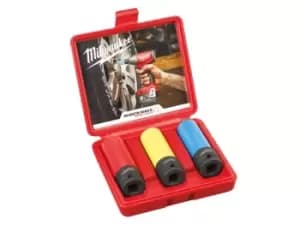 Milwaukee MIL2451568 SHOCKWAVE Automotive Impact Socket 3pc Set
