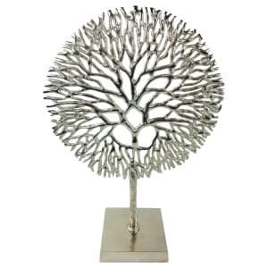 Silver Coral Sculpture