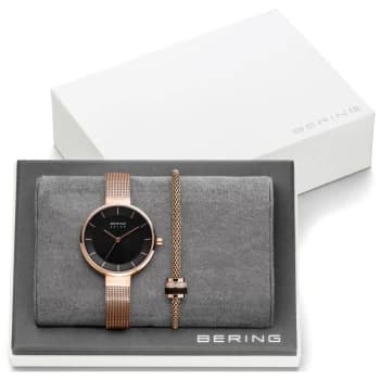 Ladies Bering Watch, Bracelet & Charm Mother's Day Gift Set