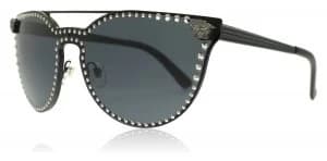 Versace VE2177 Sunglasses Matte Black 100987 45mm