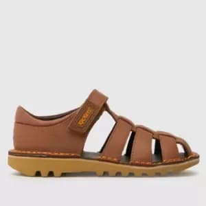 Kickers Tan Sandal Unisex Toddler Toddler