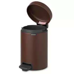 Brabantia newIcon Pedal Bin 3 Litre Mineral Cosy Brown