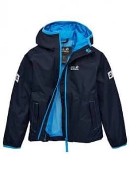 Jack Wolfskin Boys Rainy Days Jacket - Navy/Blue