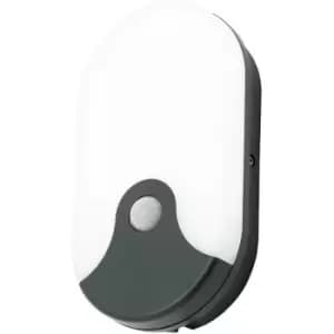 Coast Turus 15W LED Oval Bulkhead With PIR Sensor Black
