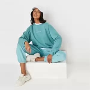Missguided Washed Sweatshirt - Green