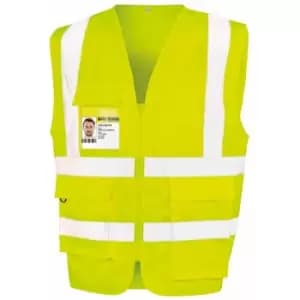 SAFE-GUARD by Result Unisex Adult Heavy Duty Security Vest (3XL) (Yellow) - Yellow
