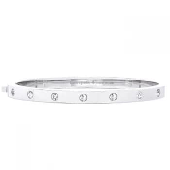 Kate Spade Kate Spade Hinged Bangle Womens - Silver