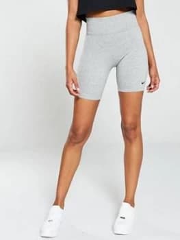 Nike NSW Leg -A-See Bike Short - Grey Heather , Dark Grey Heather, Size L, Women