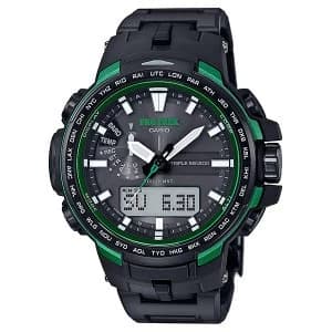 Casio PRO TREK Triple Sensor Version 3 TOUGH SOLAR Watch PRW-6100FC-1 - Green
