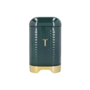 Textured Hunter Green Tea Canister - Lovello