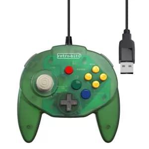 Retro-Bit Tribute 64 USB Green Controller