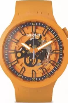 Unisex Swatch Fresh Orange Watch SB01O101