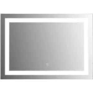 Kleankin - 70x50cm LED Bathroom Mirror Wall Mounted Vanity Light w/ Touch Switch