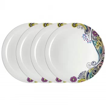 Denby Monsoon Cosmic Dinner Plates - 4 Piece Set