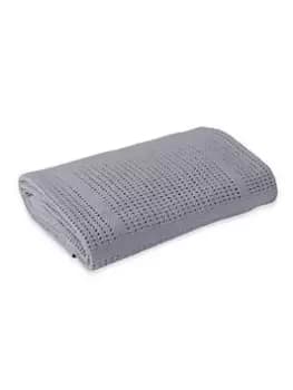 Clair De Lune Cellular Pram Blanket - Grey