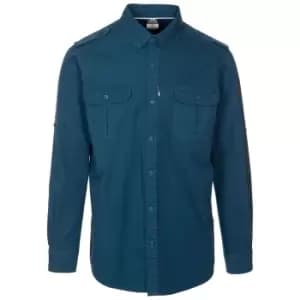 Trespass Mens Ballardean Shirt (S) (Midnight Blue)