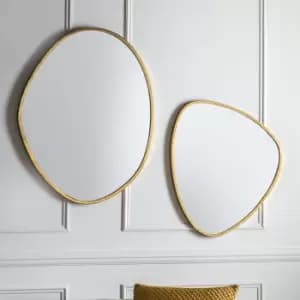 Bawty Irregular Wall Mirror Gold