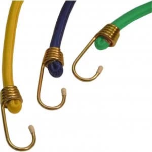 Olympia Bungee Cord Set 1200mm Yellow Pack of 6