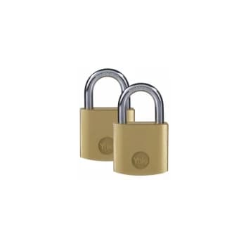 Yale - Brass Padlock 30mm (Pack of 2)
