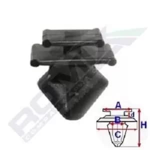 ROMIX Clip, trim-/protection strip PEUGEOT 12407 856534