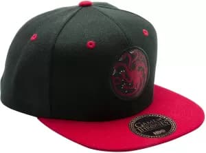 Game Of Thrones - Black & Red - Targaryen Snapback Cap