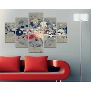 ST202 Multicolor Decorative MDF Painting (5 Pieces)