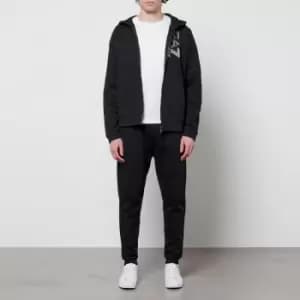 EA7 Mens Visability Fleece Hooded Tracksuit - Black - L