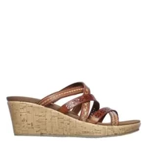 Skechers Embroidered Multi Strap Sl - Brown
