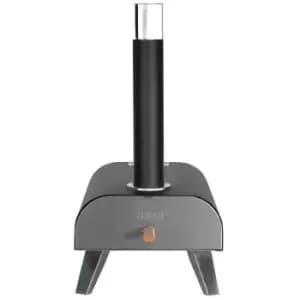 Zanussi ZPO1BPC Black Painted Wood Pellet Black Pizza Oven With Paddle & Cover - Black