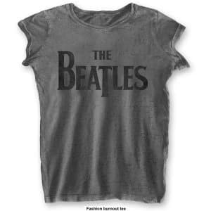 The Beatles - Drop T Logo Ladies XX-Large T-Shirt - Grey