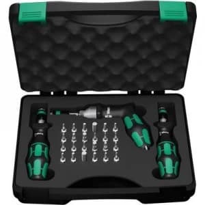 Wera 7440/41/42 Workshop Torque screwdriver set 27 Piece 0.3 - 6 Nm