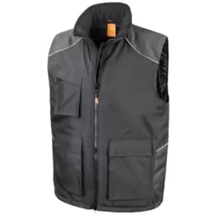 Result Unisex Work-Guard Vostex Bodywarmer / Gilet / Workwear (2XL) (Black)
