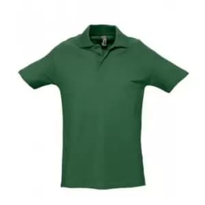 SOLS Mens Spring II Short Sleeve Heavyweight Polo Shirt (M) (Forest Green)