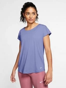 Nike Training Pro Elastika T-Shirt - Thistle , Thistle Size M Women