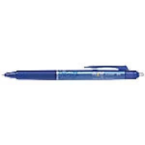 Pilot FriXion Ball Clicker Gel Rollerball Pen Erasable Fine 0.25mm Blue Pack of 12
