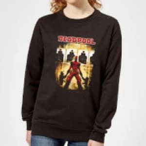 Marvel Deadpool Target Practice Womens Sweatshirt - Black