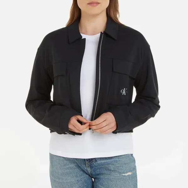 Calvin Klein Jeans Milano Cropped Shell Utility Jacket - L
