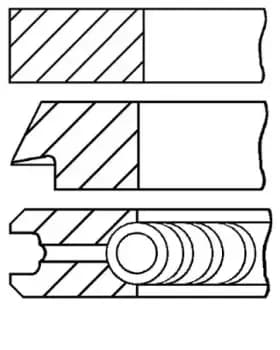 GOETZE ENGINE Piston Ring Kit Cyl.Bore: 82,00mm 08-124000-00 Piston Ring Set OPEL,FIAT,SUZUKI,ZAFIRA B (A05),Astra H Caravan (A04)
