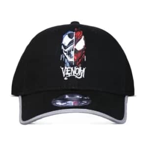 MARVEL COMICS Venom Two-toned Coloured Graphic Adjustable Cap, Black/Grey (BA112472SPN)