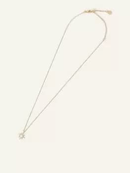Accessorize 14Ct Gold-Plated Star Pearl Pendant Necklace
