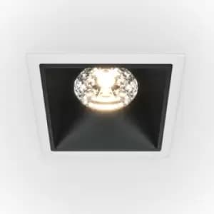 Maytoni Lighting - Maytoni Maytoni Alfa LED Square Dimmable Recessed Downlight White, Black, 1150lm, 4000K