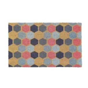 Hexagon Print Doormat