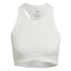 adidas Yoga Studio Wrapped Rib Tank Top Womens - White