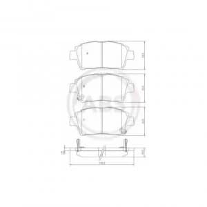 Front Brake Pad Set A.B.S. 37134